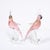 1960s Pair of Mid-Century Hand-Blown Murano Rose Hued Cockateel Sculptures W/ 24k Gold For Sale - Image 5 of 13