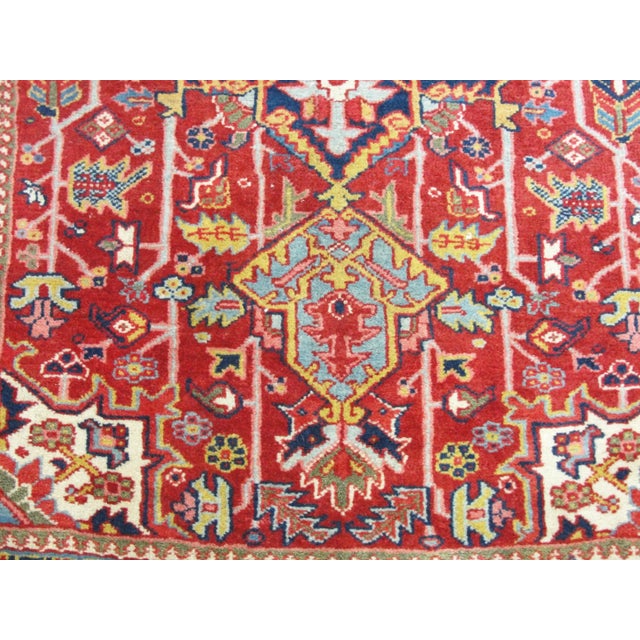 Antique Persian Heriz Rug-3"7" X 5' For Sale - Image 4 of 9