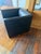 Black Gary Lee for Niedermeier Black Leather Architectural Armchair, Mid-1990s For Sale - Image 8 of 13