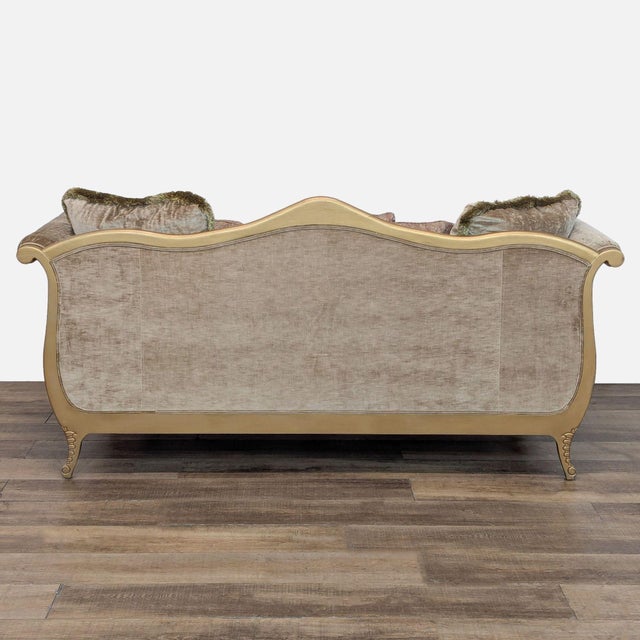 2010s Drexel Heritage Rococo Style Sofa For Sale - Image 5 of 11