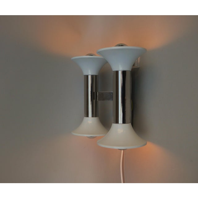 Space Age White Wall Lights from Cosack, 1970s, Set of 2 For Sale - Image 13 of 18