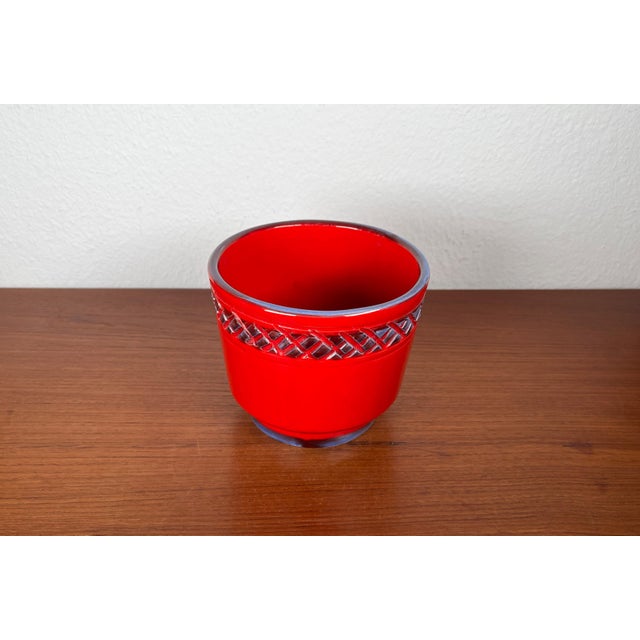 Mid-Century Modern Italian Studio Pottery Planter from Bitossi, 1960s For Sale - Image 6 of 12