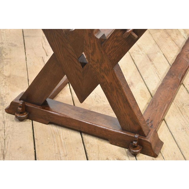 Oak Refectory Table, 1890s For Sale - Image 10 of 12