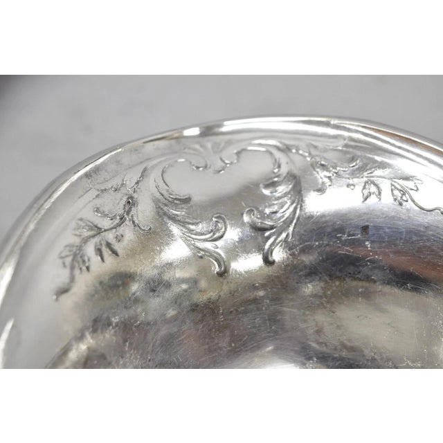 Antique Christofle Gallia French Art Nouveau Silver Plated Fruit Basket W Handle For Sale - Image 11 of 17