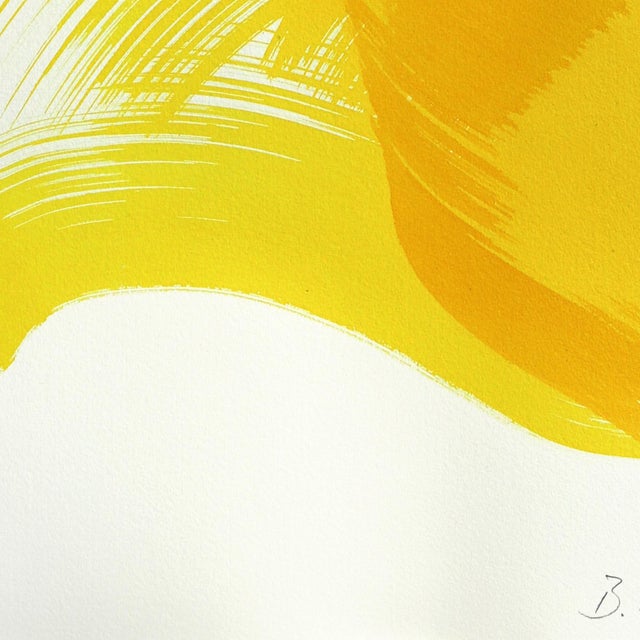 2020s The Yellow Dress 9 - Abstract Flowy Minimalist Figurative Ink Original Artwork by Bettina Mauel For Sale - Image 5 of 8