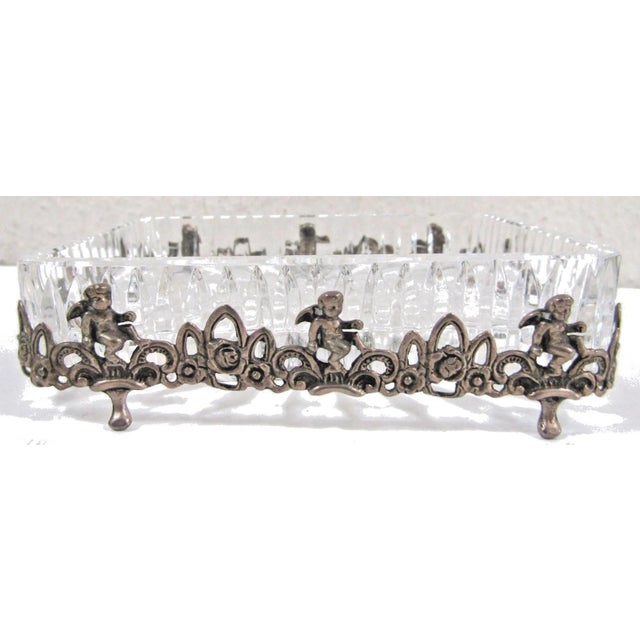 Mid 19th Century Albert Bodemer Germany Crystal and 830 Silver Candy Dish For Sale In Miami - Image 6 of 12