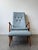 1950's Attributed to Milo Baughman for James Inc. Leather Recliner and Ottoman For Sale - Image 11 of 13