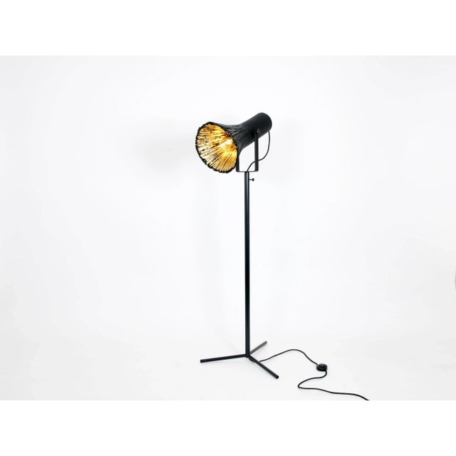 Not Yet Made - Made To Order Black Pressed Wood Floor Light by Johannes Hemann For Sale - Image 5 of 5