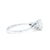 2020s Gia 14ct White Gold Emerald Cut Diamond Ring, Size 5.5 For Sale - Image 5 of 9