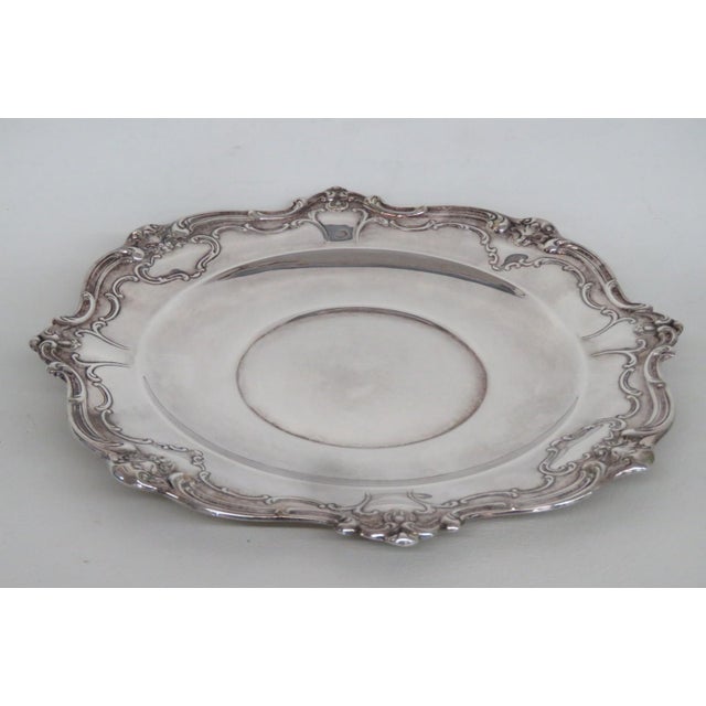 Metal Gorham Mid 20th Century Silver Plated Platter For Sale - Image 7 of 11