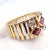 Gold Van Cleef & Arpels Ruby Diamond Yellow + White Gold Ring, Size 6.5 For Sale - Image 8 of 11