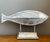 Vintage Washed Pencil Reed Fish Sculpture For Sale - Image 12 of 12