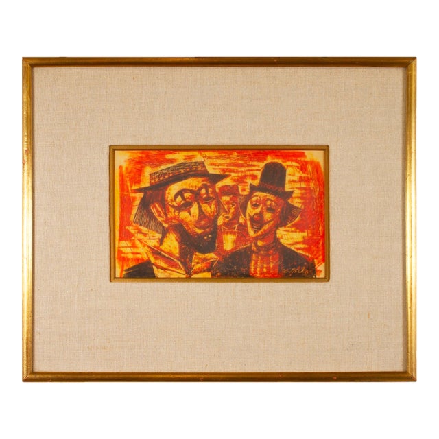 Trio of Clowns - Benjamin Glicker, C. 1970s For Sale