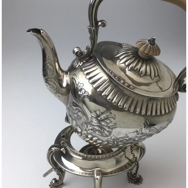 Late 19th Century English Sterling Tip Kettle by Mappin & Web, London, 1893-1895 For Sale - Image 5 of 11