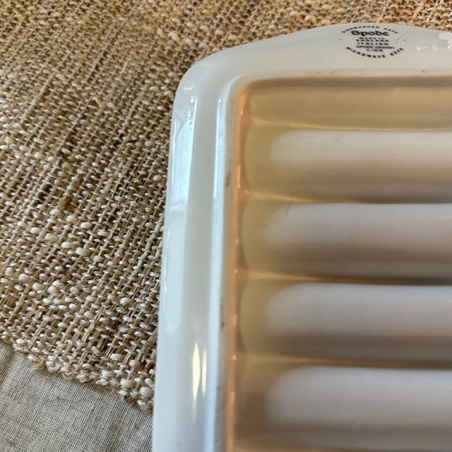 Spode Vintage Spode Blue Italian Four Division Toast Rack For Sale - Image 4 of 4