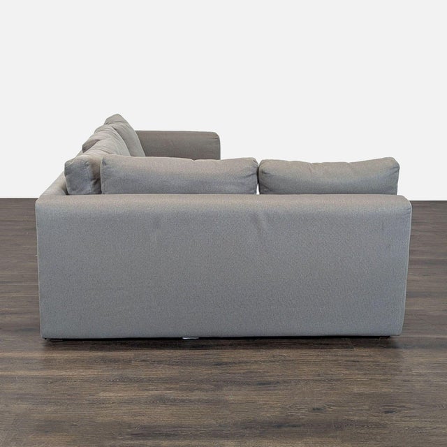Room & Board Oxford Gray Sectional Sofa With Pull-Out Sleeper For Sale In San Francisco - Image 6 of 8