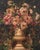 Italian School, Floral Still Life Scene, Oil on Canvas, 19th century, paper label verso, unsigned, unframed. 40" H x 30" W...