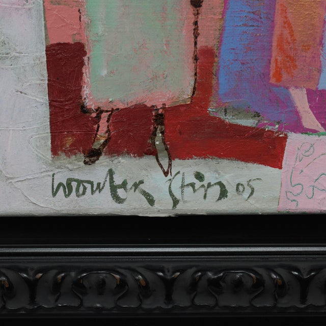 Wouter Stips, Figurative Diptychs, 2000s, Acrylic on Canvases, Framed, Set of 2 For Sale - Image 13 of 16