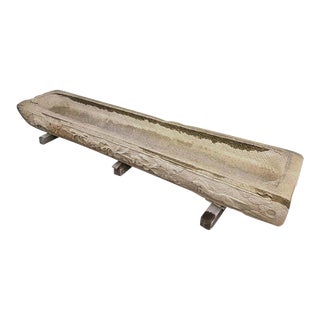 Early Chinese Carved Limestone Trough For Sale