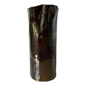 Nathalee Paolinelli Studio Pottery Porcelain Vase With Glossy Glaze, Canada