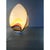 White egg lamp in murano glass with multicolored reeds fused together. glass rods create spectacular and scenographic...