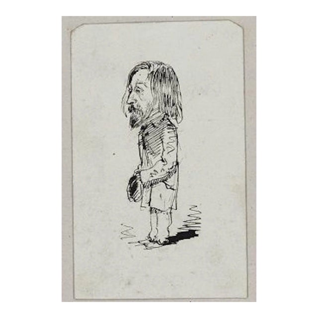 Dupendant - Original Pen Drawing by Unknot French Artist End of 19th Century End of 19th Century For Sale