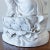 Antique Large Chinese Seated Kwan Yin Figure on Lotus in Blanc De Chine Glaze For Sale - Image 10 of 11