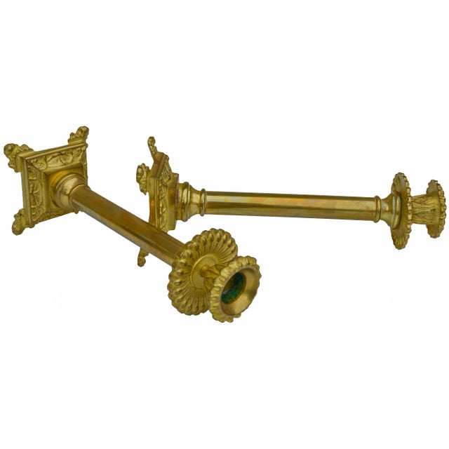 Vintage Brass Candleholders - S/2 For Sale - Image 4 of 5