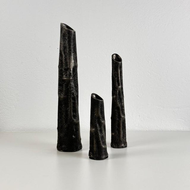 1970s Pewter Vases from MA CR, Italy, 1970s, Set of 3 For Sale - Image 5 of 14