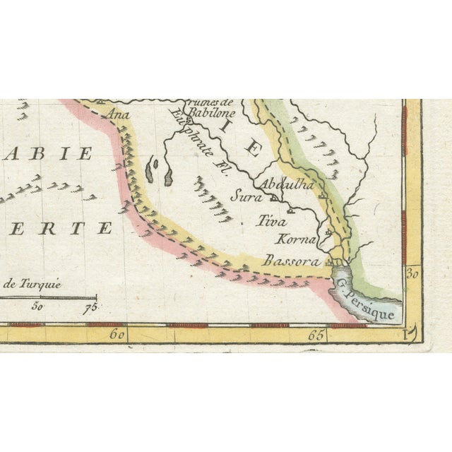 Black Ottoman Empire Asia Map by La Porte, Paris, 1779 For Sale - Image 8 of 11
