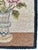 American Floral Hooked Rug Wall Hanging With Roses and Delft-Style Vase, Circa 1930’s For Sale - Image 11 of 18
