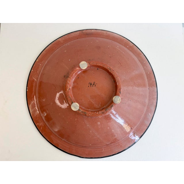 Moroccan Handmade Polychrome Ceramic Decorative Bowl in Mosaic Pattern For Sale - Image 4 of 17