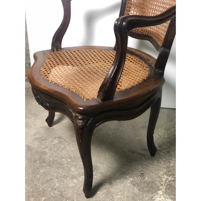 Brown Set of Louis XV Walnut Cabriolet Armchairs For Sale - Image 8 of 10