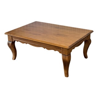Late 20th Century Nichols and Stone Rustic French Country Coffee Table For Sale