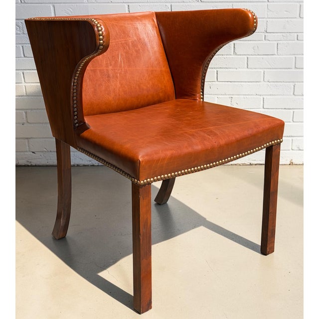 Art Deco Rare Frits Henningsen Art Deco Cuban Mahogany Armchair c.1933 For Sale - Image 3 of 6