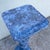 Postmodern Vintage Postmodern Faux Blue Marble Architectural Pedestal Plant Stand For Sale - Image 3 of 5