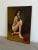 W45 H60 D2 Vintage figurative oil painting titled Eve’s Apple. The artist is unknown. The frame is handmade. Both painting...