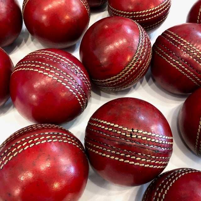 Vintage Leather Cricket Ball Chairish