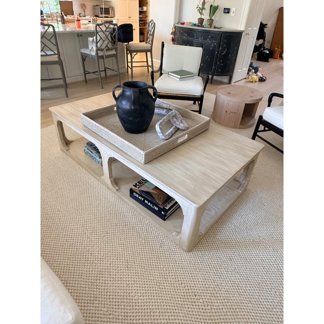 Asian Ming Arched Rectangular Coffee Table For Sale - Image 3 of 14