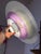 Postmodern White and Purple Metal Louvered Lamp by Formlight, 1970s For Sale - Image 3 of 11