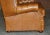 Small Wide Tan Leather Tufted Chesterfield Sofa with High Back For Sale - Image 14 of 18