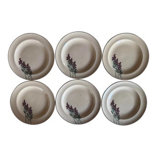 Leigh Potters China Small Plates - Set of 6 For Sale