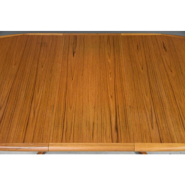1970s Refinished 72” Danish Modern Teak Dining Table For Sale In Boston - Image 6 of 11