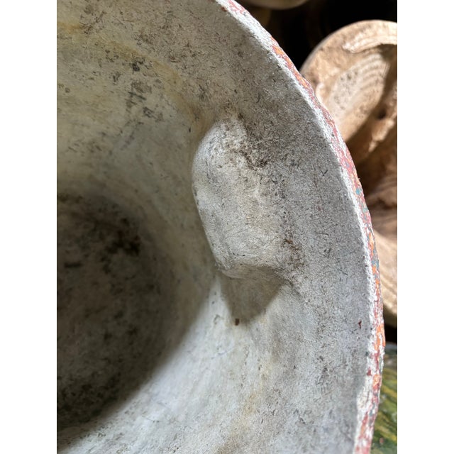 Terra Cotta Mid 20th Century European Red Painted Planter For Sale - Image 8 of 11
