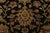 Agra Rug 4’2” X 6’3” Black Wool Hand-Knotted Oriental Carpet For Sale - Image 9 of 13
