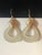 Mid-Century Modern 1980s Frosted Lucite Door Knocker Earrings, a Pair For Sale - Image 3 of 5