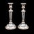 This is an pair of antique Old Sheffield Plate candlesticks. An English, silver plated candle nozzle, dating to the...