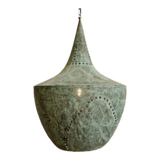 Copper Madras Pendant Light Large For Sale