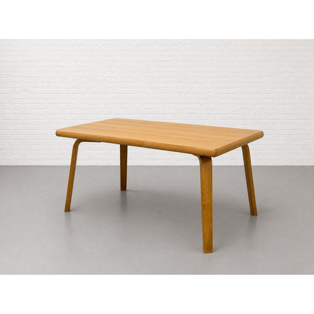 Mid-Century Modern Mid Century Scandinavian Bentwood Dining Table – Solid Beech Expandable Kitchen Table, C. 1950’s For Sale - Image 3 of 13