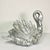 Vintage Hollywood Regency Chippendale Coastal Silver Gilt Swan Centerpiece or Planter. For Sale - Image 17 of 18